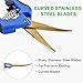 GROWNEER 3-Pack Pruning Shears with Curved Blades Gardening Hand Pruning Snips Titanium Coated Precision Bladesthumb 2