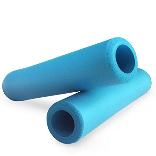Dartphew Bike Accessories,1Pair Fashion Outdoor Cool Convenient Bike Silicone Anti-slip Shock Absorption Soft Handlebar Grips For Mountain MTB Bicycle Cycling For Hiking Camping Hunting (Blue)