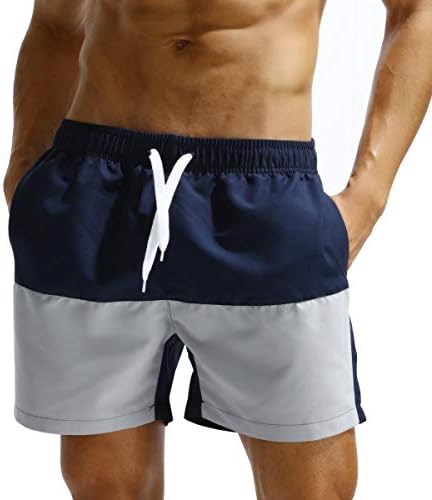 Kungber Swim Shorts/Trunks, Mens Gym Running Shorts with Mesh Lined and Pockets