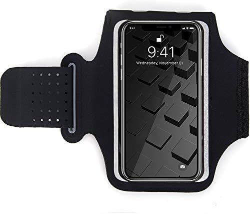 Sports Running Armband Adjustable Universal Armband Cellphone Holder, FIRSTBUY Sweatproof Jogging Phone Gym Exercise Workout Armband for iPhone X/8/8Plus/7/7Plus/Samsung Galaxy S9/S8/S7/LG