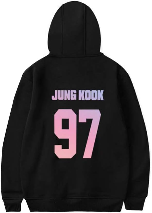 Desshok BTS Unisex Hoodies Sweatshirts Bangtan Boys RM JIN SUGA J-Hope Jimin V Jungkook Kpop Loose Sweatshirts Men Women Sweatshirts Long Sleeve Hoodies
