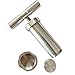 5.5 inch Press Pollen T Shape Tool Heavy Duty Durable Herb Metal Cylinder