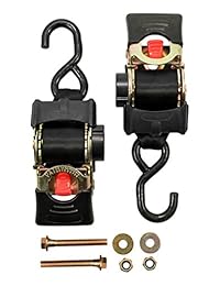 Camco 50030 correas retráctiles para atar   2" de ancho, 5.5 pies, atornillable