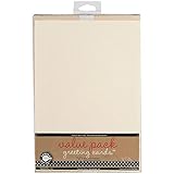 Canvas Corp Value Pack Cards and Envelopes, 5-Inch by 7-Inch, Ivory, 50-Pack