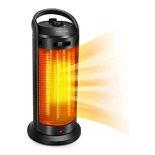 1500W Electric Space Heater for Indoor Use 2-In-1 Space Radiant Heater w/ Thermostat, Fast Heating, Oscillating, Ideal for Home/Livingroom Patio Heater