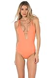 Becca by Rebecca Virtue Women's Color Code One Piece Plunge Swimsuit