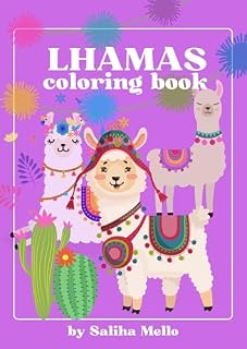 Livro Lhamas: livro para colorir