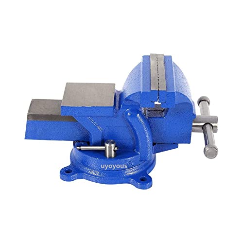 6Inch Swivel Bench Vises,Heavy Duty Metal Milling Locking 360Degree Swivel Work Bench Base