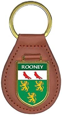 Rooney Family Crest Coat of Arms Key Chains