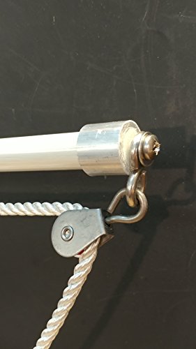 General-Marine-Products-Mooring-Whips-Swivels-to-a-vertical-position-locks-in-position-deck-mounted-structural-aluminum-14-poles-20000-lbs-sold-as-a-set-2-bases-2-poles-2-lines