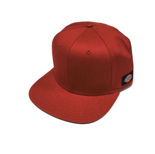 Dickies Men's Solid Flatbill Cap, English Red, Small/Medium