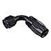 SYKRSS AN6 90 Degree Swivel Oil Fuel Hose End Fitting Adapter Aluminum Black