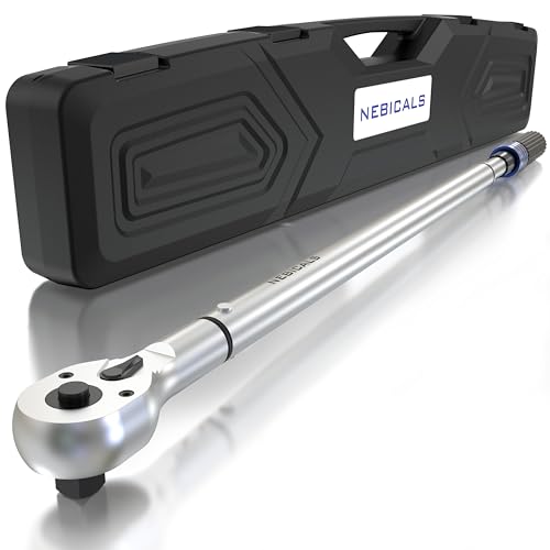 NEBICALS 3/4'' 100-600 Ft Lb Torque Wrench Heavy Duty, Dual Direction