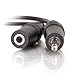 C2G/ Cables To Go Legrand - C2G 3.5MM Stereo Audio Cables, 3.5MM Male to Female Cord, Black Audio Cable with In-Wall, CMG-Rated Jacket, 50 Foot 3.5MM Audio Cable, 1 Count, C2G 40410