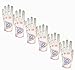 FINGER TEN Women’s Golf Gloves Ladies Left Hand Right Value 6 Pack, All Weather Extra Grip Lh Rh, Size Fit Small Medium Large XL (6 Pack Milkly, Large, Left)