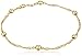 Amazon Essentials Sterling Silver Singapore-Chain Anklet, (previously Amazon Collection)