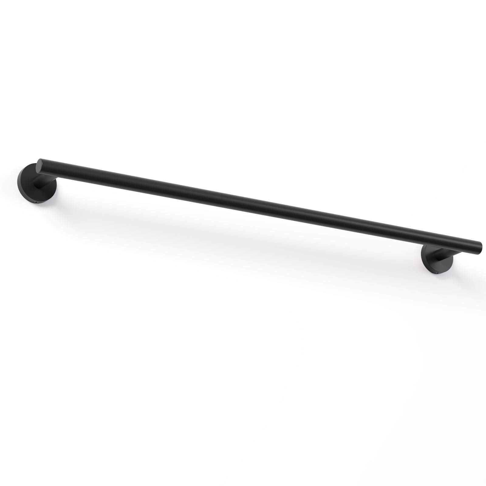 Photo 1 of AuraGala 24 Inch Modern Towel Racks for Bathroom, Heavy Duty SUS304 Wall Mounted Towel Bar, Matte Black