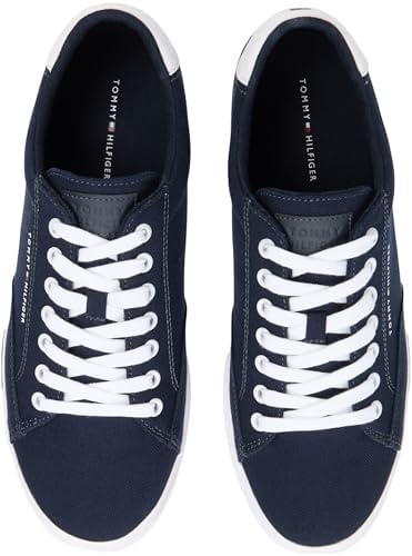 Herren Vulcanized Sneaker Long Lace Canvas Low Top, Blau (Desert Sky), 42