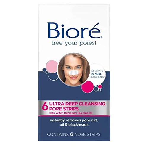 Biore Ultra Deep Cleansing Pore Strips for Nose, 6 Count