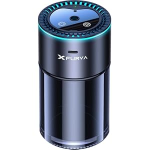 【2000mAh大容量・180mL で 20 ヶ月持続】Flirva 車 アロマディフューザー 自動ON/OFF コードレス アルミ合金ボディ