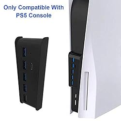 5 Port USB Hub for PS5, Megadream High-Speed