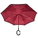 theNORTHblu Inverted Umbrella, Cars Reverse Umbrella, Elover Windproof UV Protection Big Inside Out Umbrella for Car Rain Outdoor with C-Shaped Handle and Carrying Bag Suprella