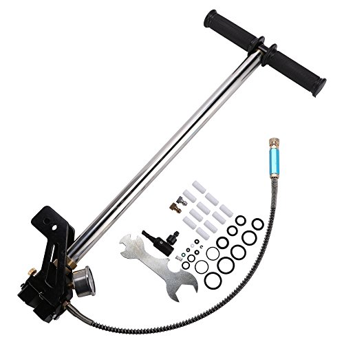 Hiram High Pressure Air Gun Rifle Filling Stirrup Pump 40MPA Hand Pump, Stainless Steel, CE Listed