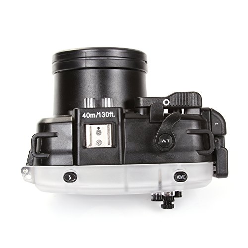 Fotga 40m 130ft Waterproof Underwater Diving Camera Housing Case for Sony A5000 with 16-50mm Lens Camera
