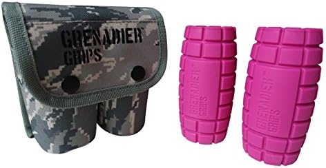Grenadier Grips - Unique Fat Bar Dumbell/Barbell Grips For Huge Size Gains, Explosive Power, Increased Grip Strength, Arm Muscle Builder, Crossfit, Improve Climbing and Grappling