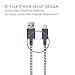 Native Union NIGHT Cable - Lightning to USB Charging/Sync Cable - Extra Long 3 Meter Braided Cable with Weighted Anchor Knot - Compatible with iPhone, iPad, iPod (Zebra)
