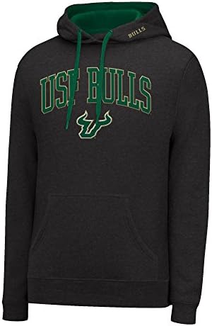 J America NCAA mens Single Dye Arched School Name Twill Hoodie
