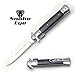 Snake Eye Tactical Pearl Handle Spring Assisted Folding Knife Hunting Camping Fishing Outdoors Lightning Fast Deployment - Sharp Blade (Black)