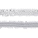 Sequin Trim, Sewing Accessories and Supplies (Silver, 10 Yards)