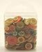 Buttons Galore Hand-Dyed Button, 3.5-Ounce, Brown/Tan/Sage Green/Burnt Orange