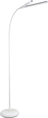 PURElite Natural Daylight Floor Lamp Twin Lights Flexible LED White view 1