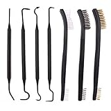 Gun Cleaning Brush Set 3 Brushes & 4 Double-Ended Picks by NORTHERN BROTHERS