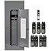 Square D by Schneider Electric HOM4080M200PC1AVP Homeline 200-Amp 40-Space 80-Circuit Indoor Main Plug-On Neutral Breaker Load Center- Value Pack With Cafi Breakers