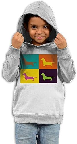 Childrens Unisex Dachshund Art Hooded Sweatshirt