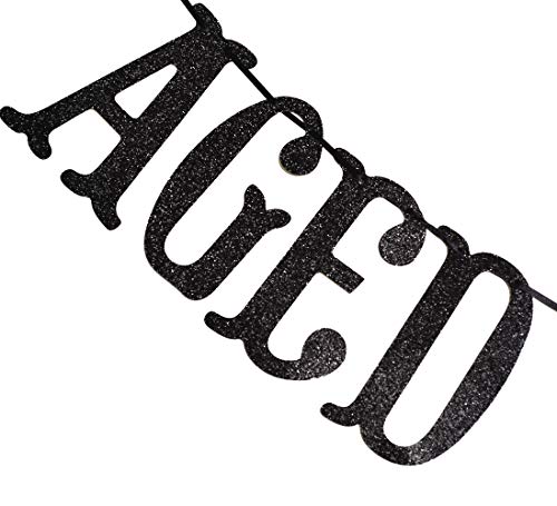 Qttier-Aged-to-Perfection-Banner-for-50th-60th-70th-80th-90th-100th-Birthday-Anniversary-Party-Decorations-Supplies-Decor-Favors-Bunting-Photo-Booth-Props-Sign-Black-Glitter