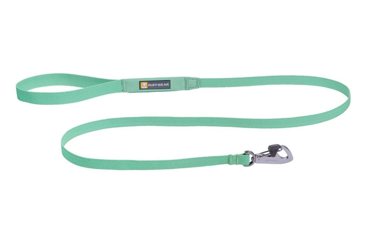 RUFFWEAR Hi & Light Dog Leash, Ultra Lightweight Strong Lead, with Built-In Storage Pocket & Secure Lockable Crux Clip, Compact Folds Down to Pocket Sized, Sage Green (One Size, For All Breeds)