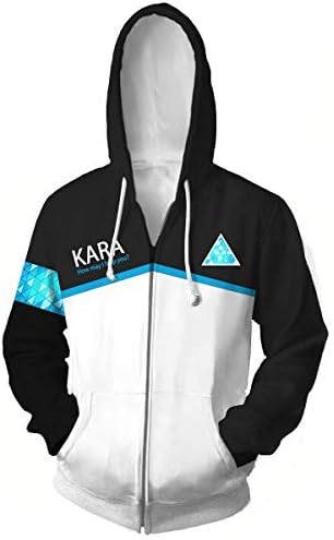 WKDFOREVER 3D Detroit Fashion Cosplay Hoodie Jacket Costume