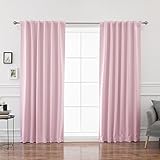 Best Home Fashion Thermal Insulated Blackout Curtains - Back Tab/Rod Pocket - 52