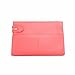 Isaac Mizrahi Womens Fashion Designer Handbags Janna Leather Clutch Evening Crossbody Bag Flamingo Pink