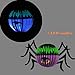 Livingly Light Children's Halloween Decorations Cute Hanging Paper Lanterns Black Purple White Kit, one set of 3 - Bat, Ghost, Spider(Small Size)