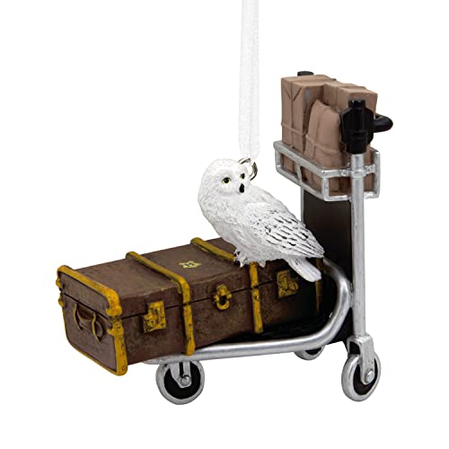 Hallmark Harry Potter Trolley Cart, Hedwig Christmas Ornament