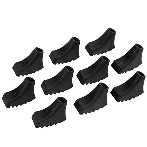 meizhouer 10Pcs Trekking Pole Tip Protectors Replacement Rubber Tips For Walking Canes Hiking Poles Accessories