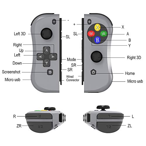 Kinvoca Joy Pad Controller for Nintendo Switch, L/R Switch Controller