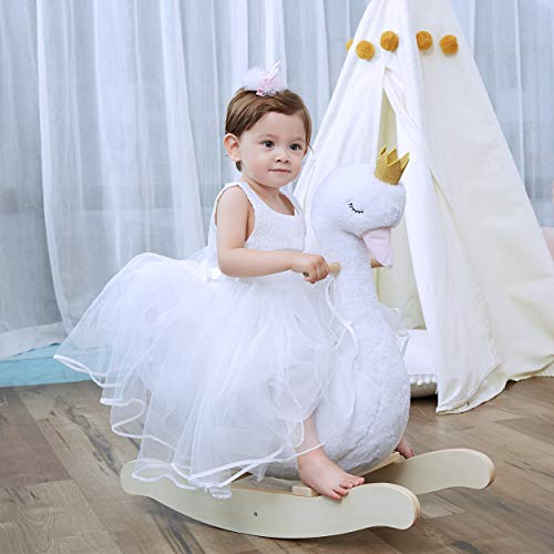 1 Wooden+Rocking+Horse+Princess+Rocker