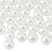 PH PandaHall White Pearl Beads 6mm, 400pcs Tiny Satin Luster Glass Pearl Beads Round Loose Spacer Beads for Earring Bracelet Necklace Waist Chain Making, Glossy White