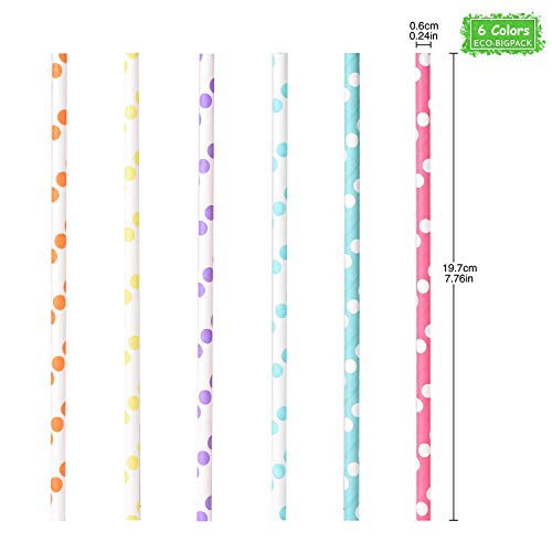 LessMo 150 PCS Papiertrinkhalme, Biologisch Abbaubare Recycelbare Trinkhalme, Plastikfrei, Umweltfreundlich - Ideal für… – Bild 2